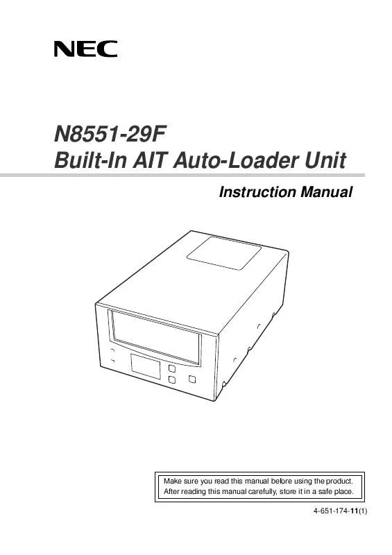 Mode d'emploi SONY TSL-A500C