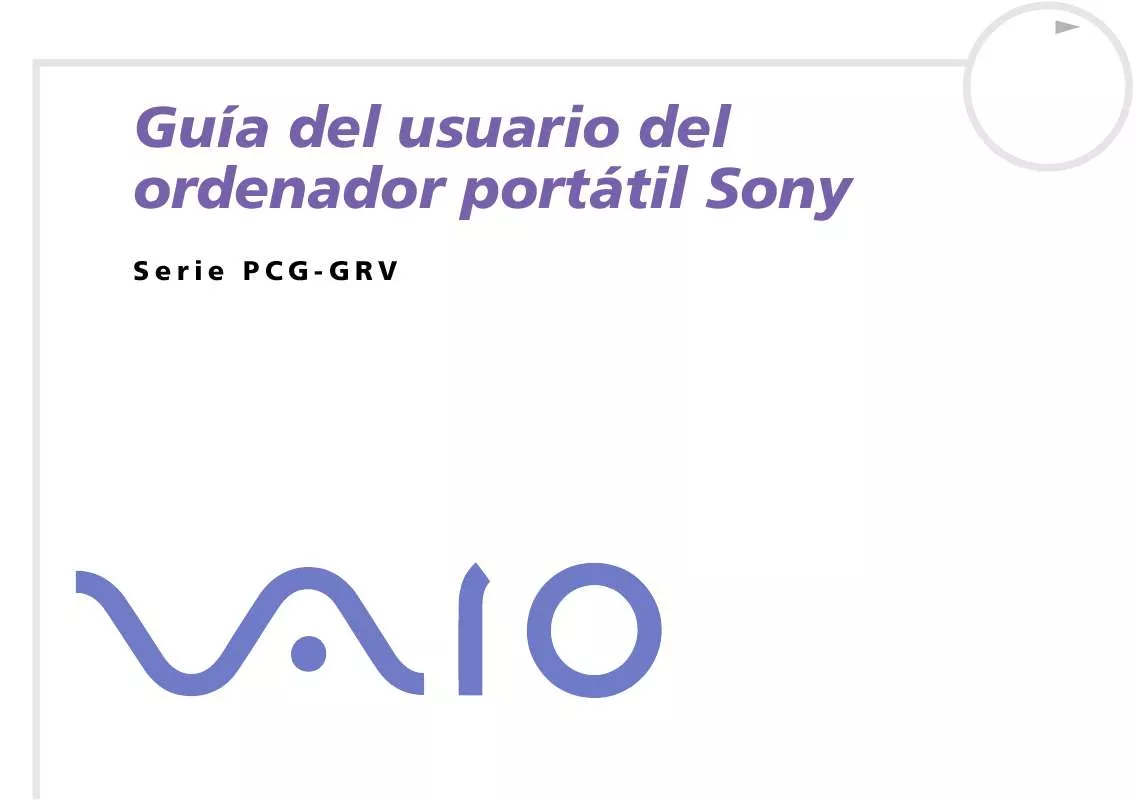 Mode d'emploi SONY VAIO PCG-GRV616S