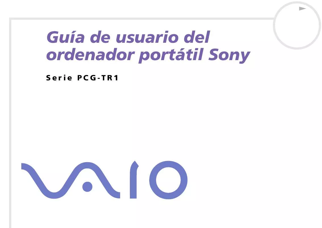 Mode d'emploi SONY VAIO PCG-TR1MP