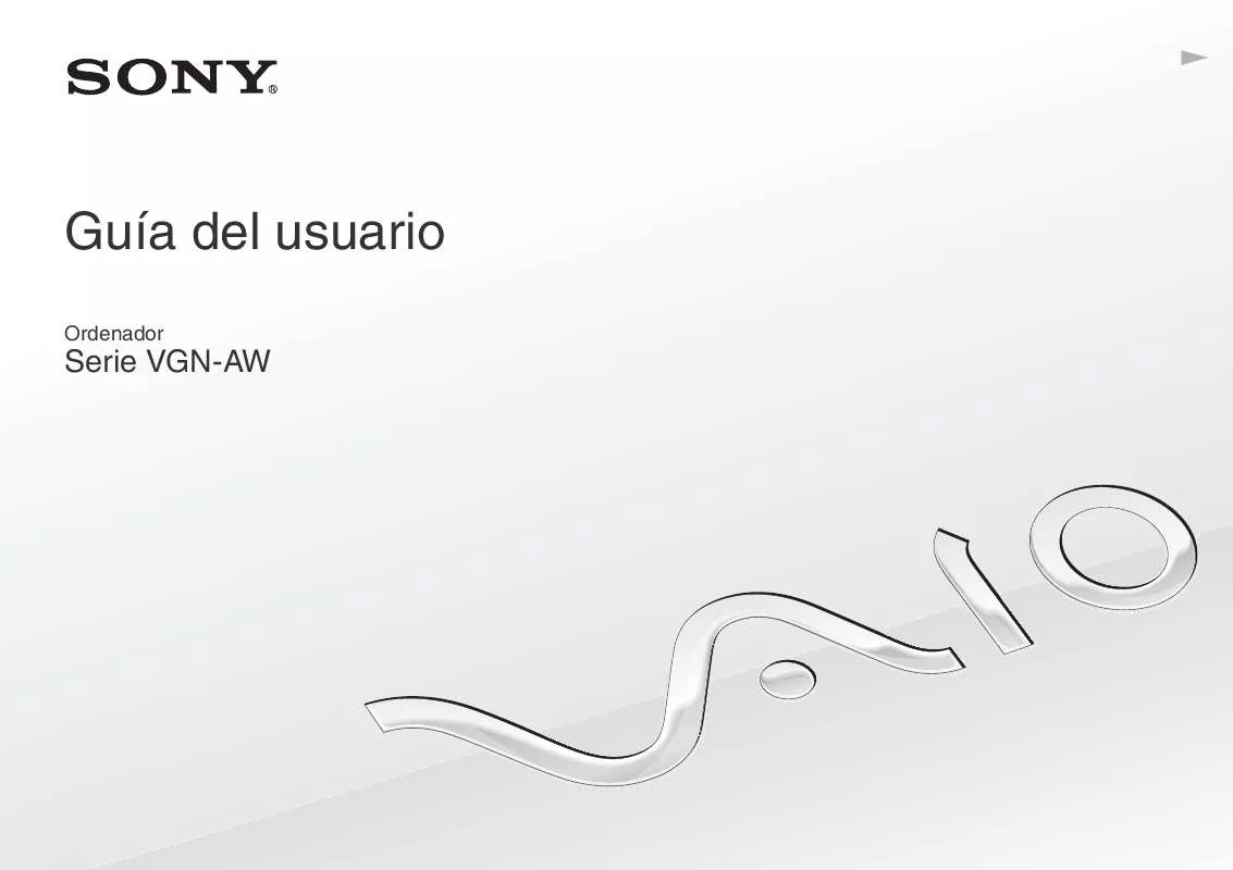 Mode d'emploi SONY VAIO VGN-AW3XRY