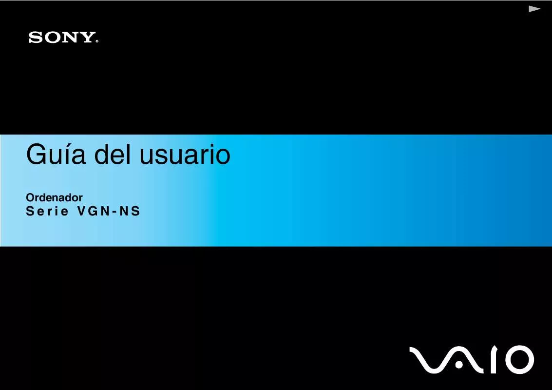 Mode d'emploi SONY VAIO VGN-NS21E/S