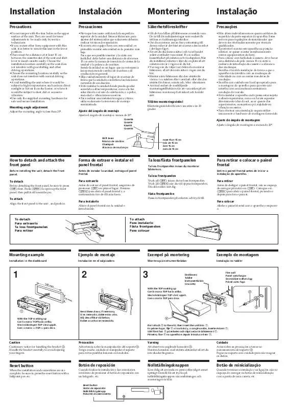 Mode d'emploi SONY XR-C7200R