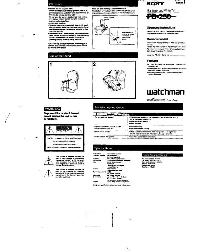 Mode d'emploi SONY XS-F1720