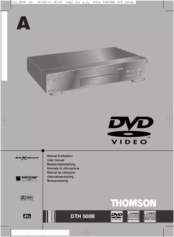 Mode d'emploi THOMSON DTH 500B