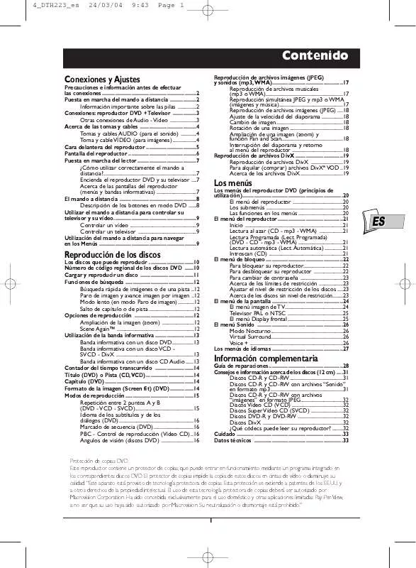 Mode d'emploi THOMSON DTH223