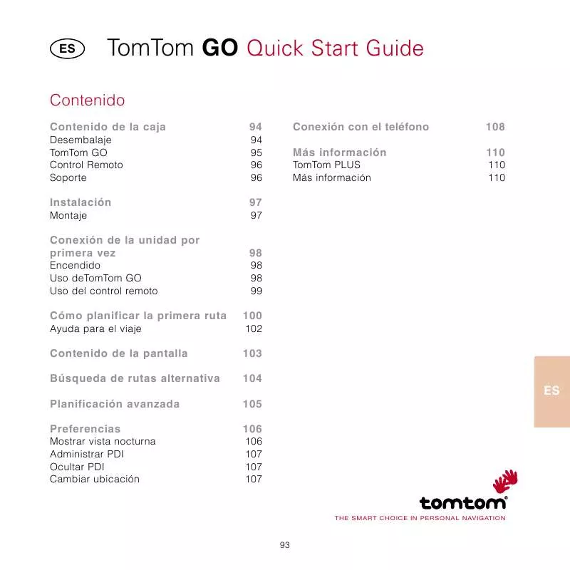 Mode d'emploi TOMTOM GO 300