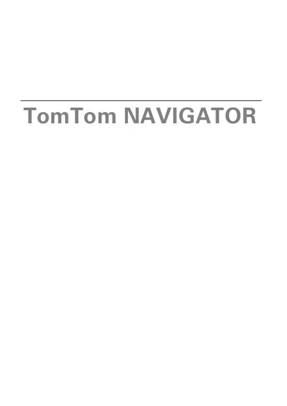 Mode d'emploi TOMTOM NAVIGATOR 6-NAVIGAZIONE PER PDA-CELLULARI