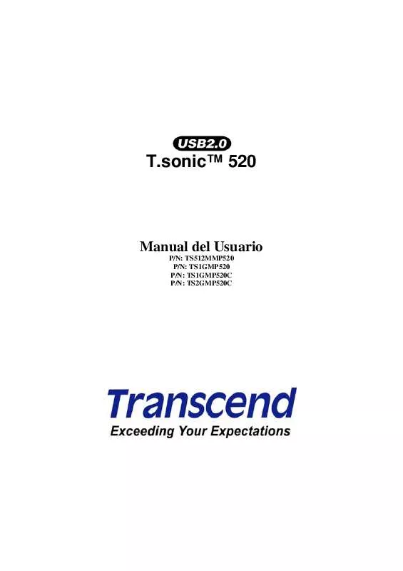 Mode d'emploi TRANSCEND TS1GMP520C
