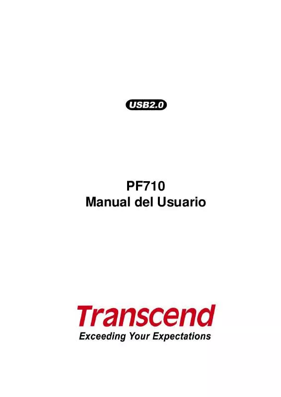 Mode d'emploi TRANSCEND TS1GPF710C-J