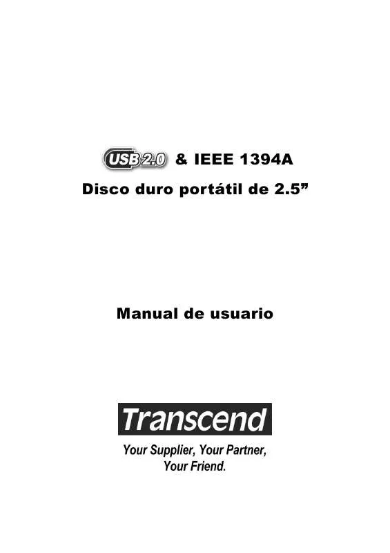 Mode d'emploi TRANSCEND TS80GHDC2