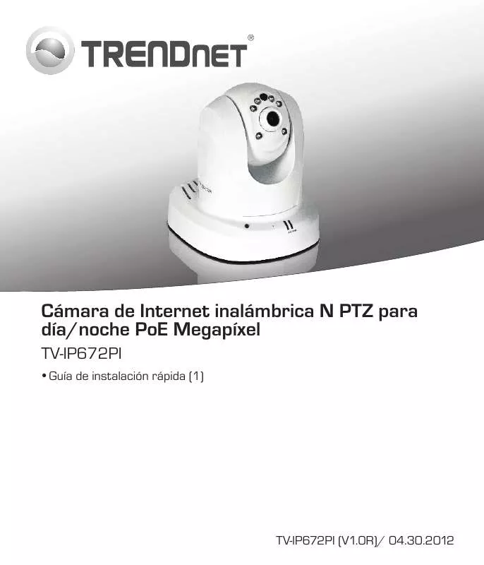 Mode d'emploi TRENDNET TV-IP672PI