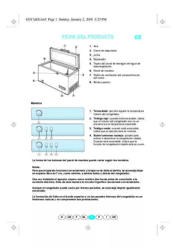 Mode d'emploi WHIRLPOOL 5295SI