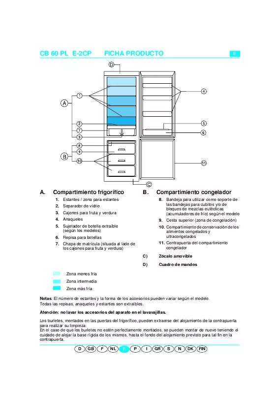 Mode d'emploi WHIRLPOOL 900 162 33 CFS 616 S