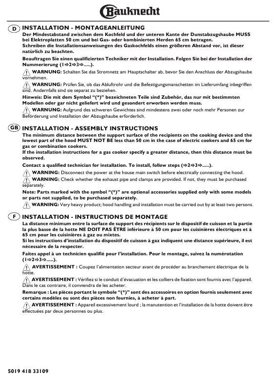 Mode d'emploi WHIRLPOOL ACM 742/BA