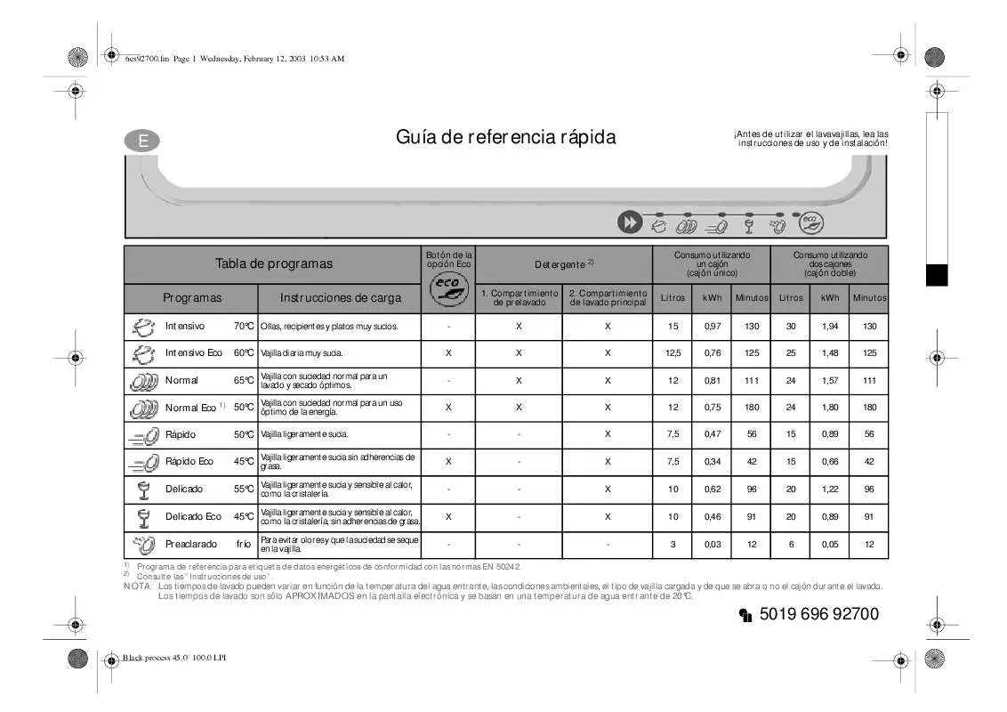 Mode d'emploi WHIRLPOOL ADG 1900 IX