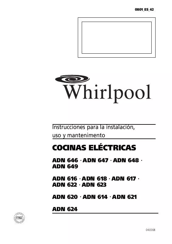 Mode d'emploi WHIRLPOOL ADN 614