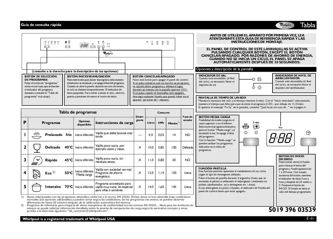 Mode d'emploi WHIRLPOOL ADP 5100 IX