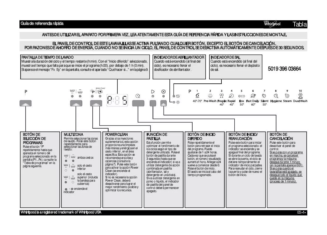 Mode d'emploi WHIRLPOOL ADP 8693 A PC TR6SWH