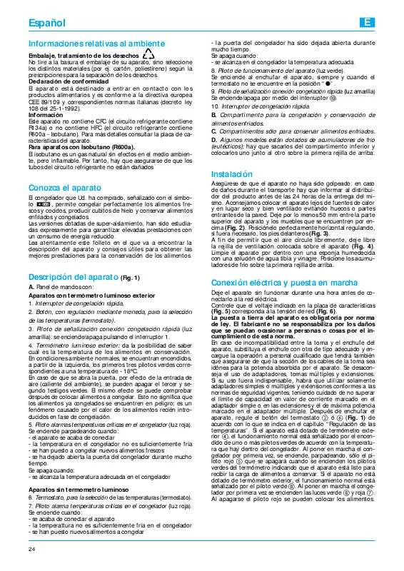 Mode d'emploi WHIRLPOOL AFE 125/G