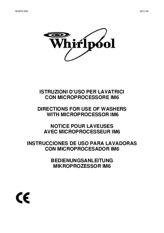Mode d'emploi WHIRLPOOL AGB 216/WP