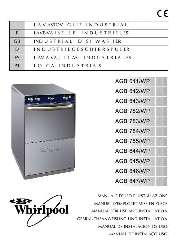 Mode d'emploi WHIRLPOOL AGB 782/WP