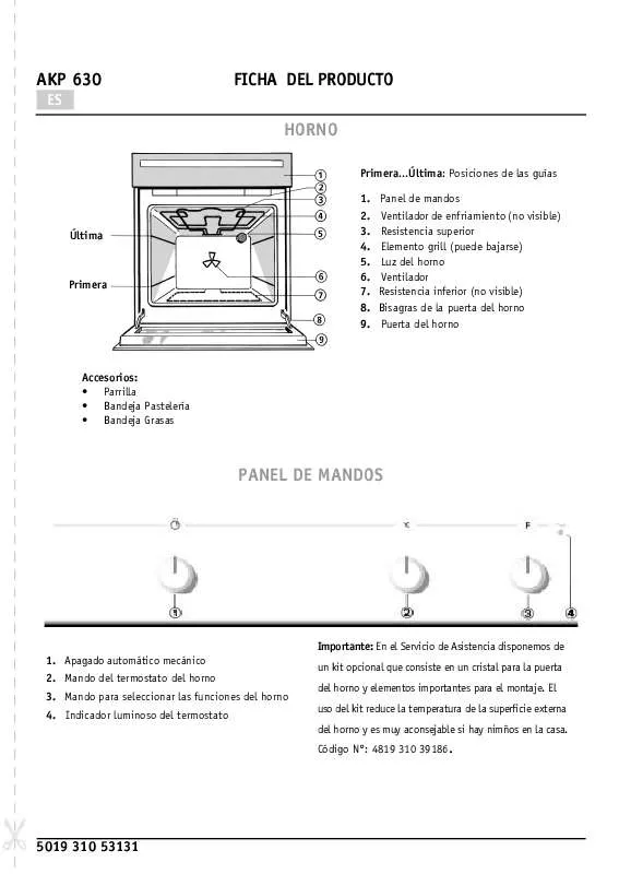 Mode d'emploi WHIRLPOOL AKP 630 AV