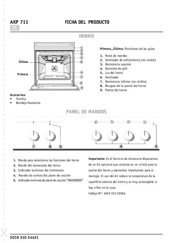 Mode d'emploi WHIRLPOOL AKP 711 WH