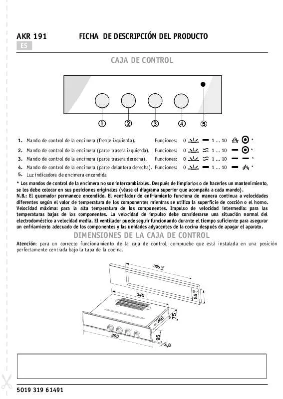 Mode d'emploi WHIRLPOOL AKR 191/WH