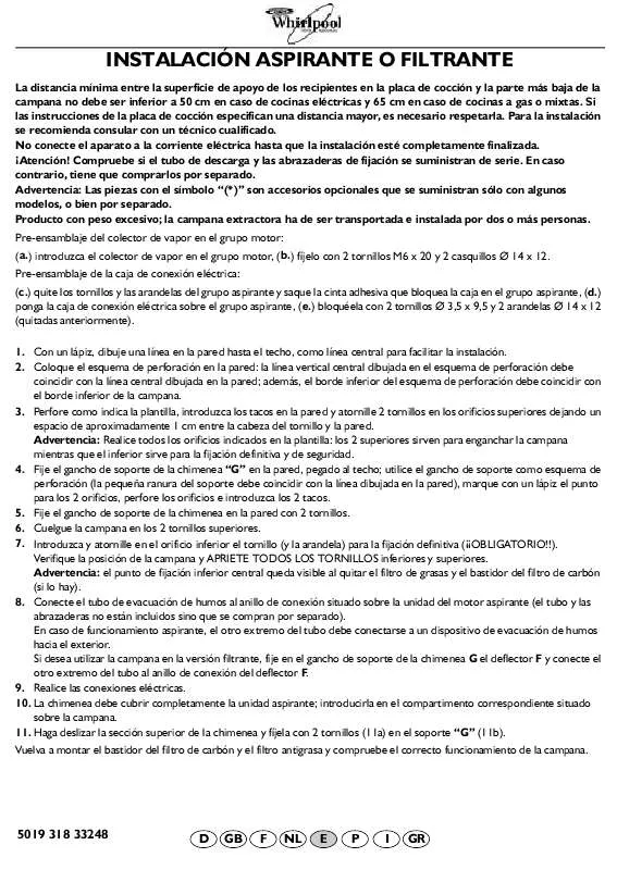 Mode d'emploi WHIRLPOOL AKR 982 IX