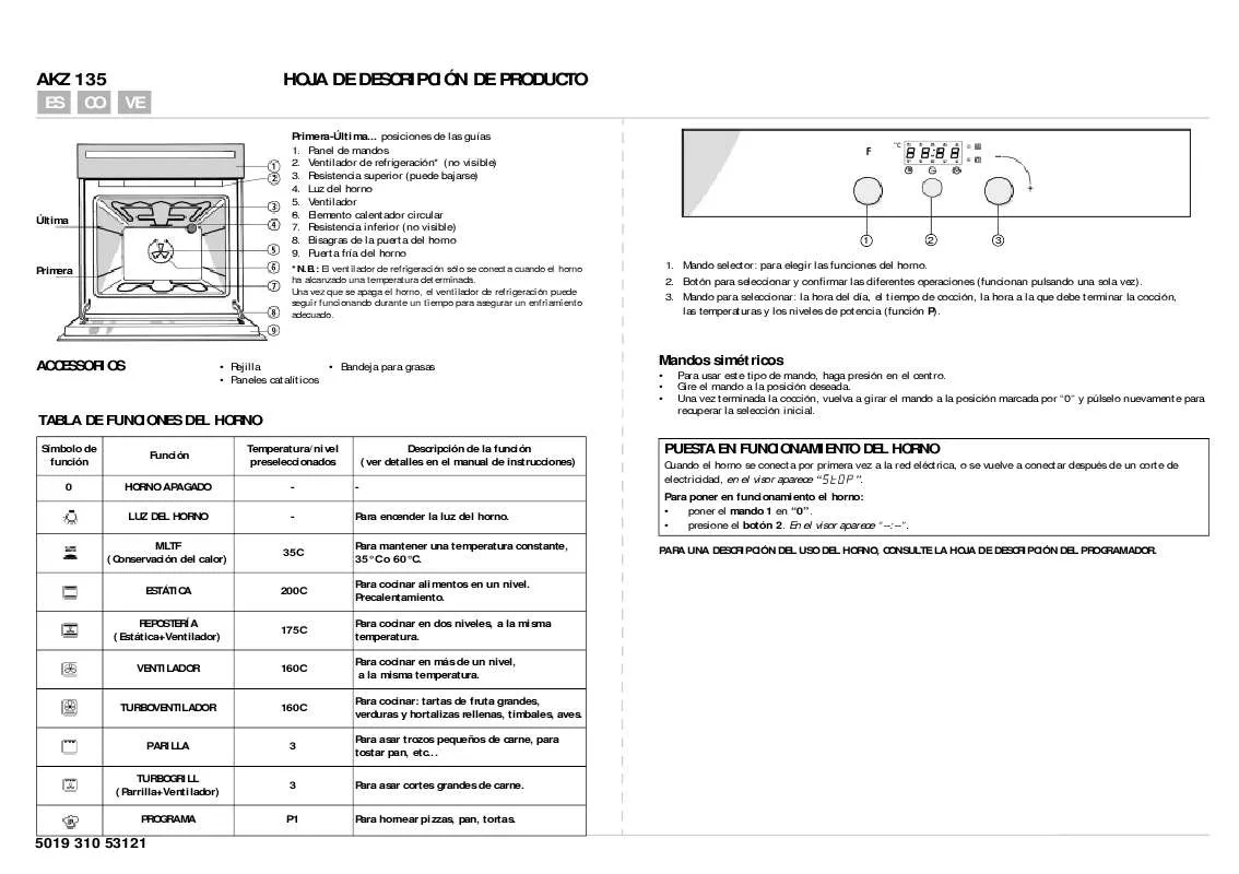 Mode d'emploi WHIRLPOOL AKZ 135 IX