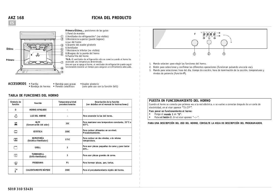 Mode d'emploi WHIRLPOOL AKZ 168 MR