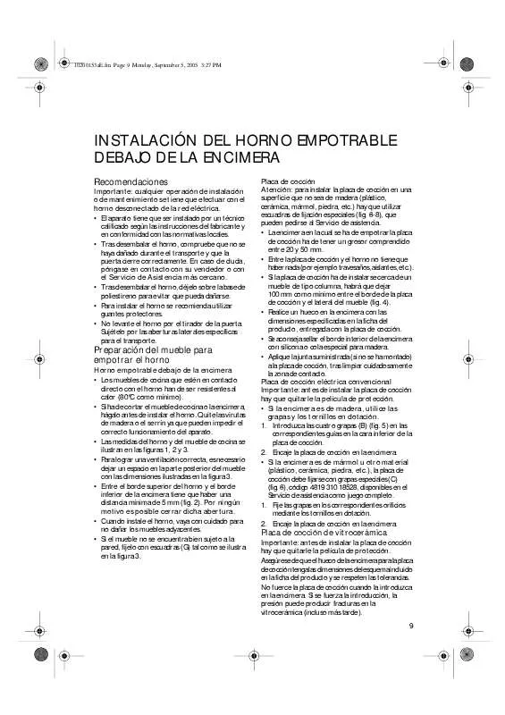 Mode d'emploi WHIRLPOOL AKZ 205/IX