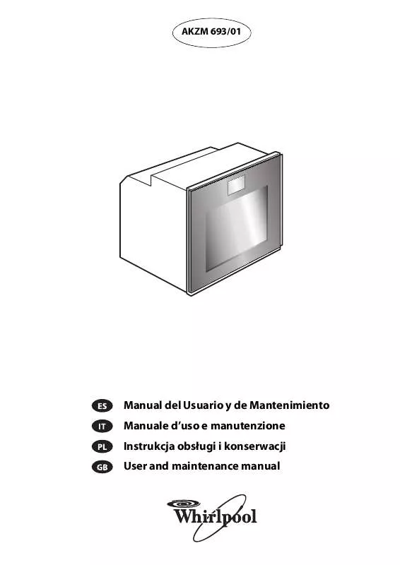 Mode d'emploi WHIRLPOOL AKZM 693/MR/R/01