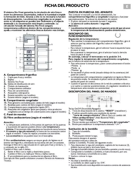 Mode d'emploi WHIRLPOOL ARC 4000/1 WH