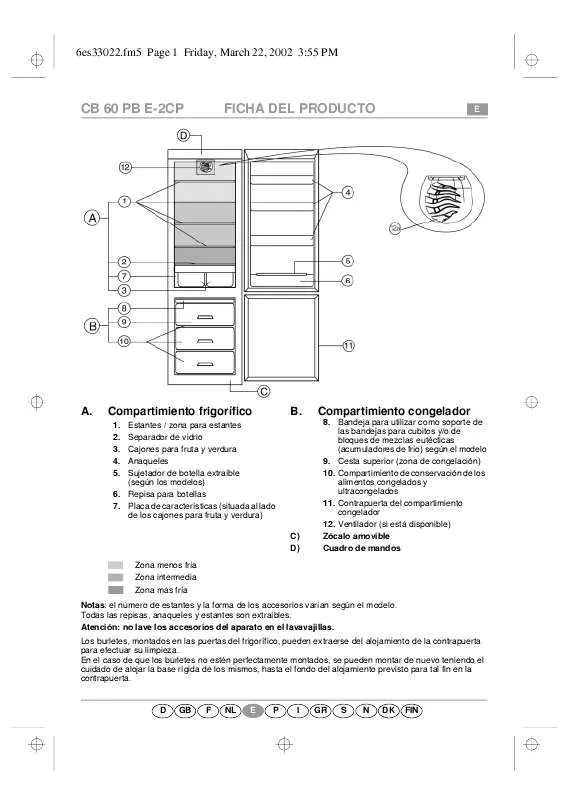 Mode d'emploi WHIRLPOOL ARC 7120/DF