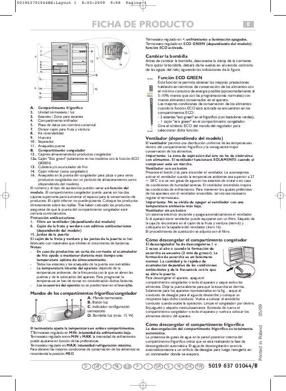 Mode d'emploi WHIRLPOOL ARC7474/1