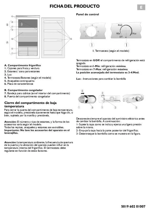 Mode d'emploi WHIRLPOOL ARG 340/A