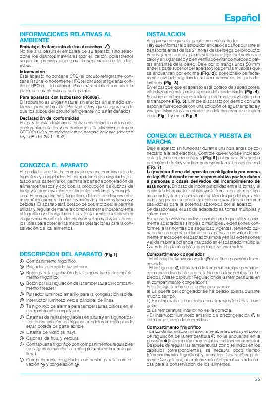 Mode d'emploi WHIRLPOOL ARL 478/G