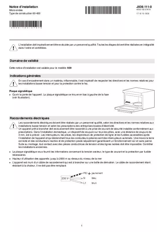 Mode d'emploi WHIRLPOOL ARL 536/A