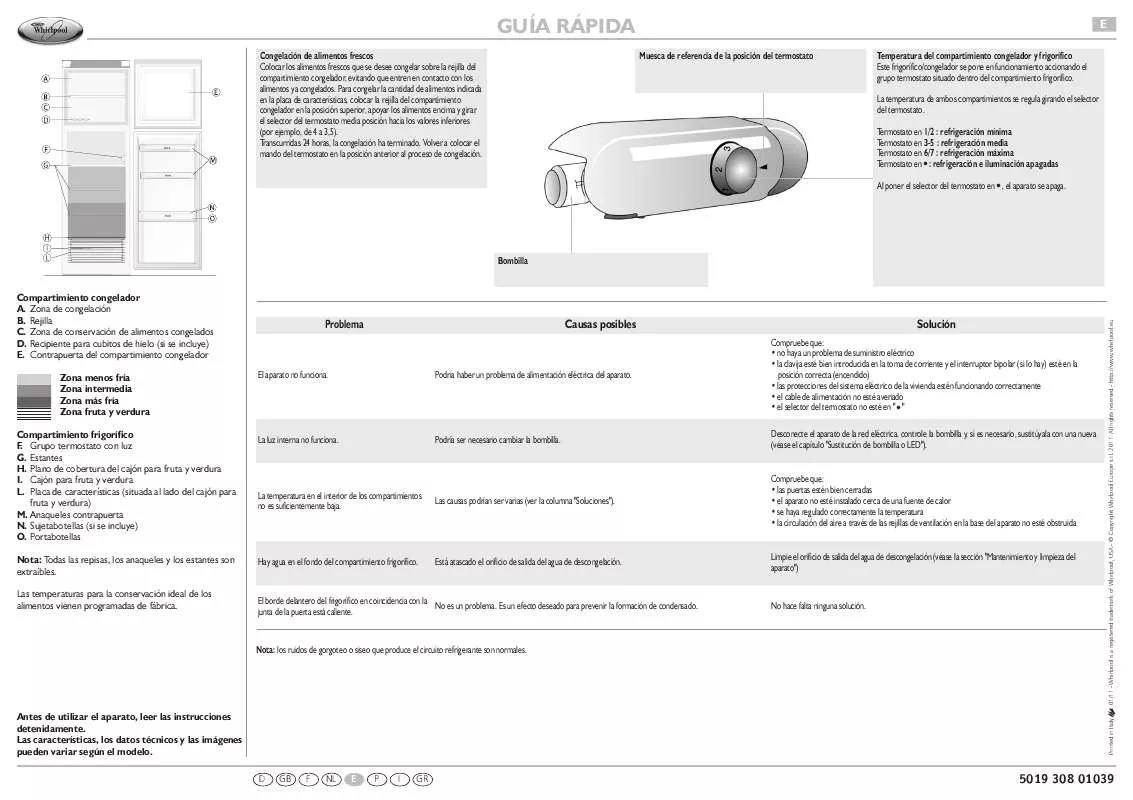 Mode d'emploi WHIRLPOOL ART 359/4