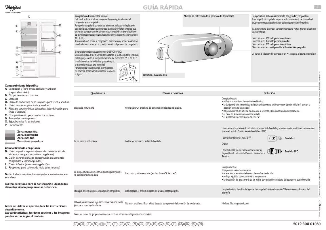 Mode d'emploi WHIRLPOOL ART 455/5