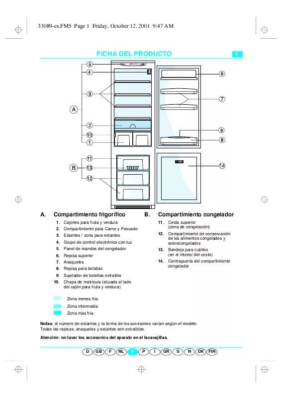 Mode d'emploi WHIRLPOOL ART 480/R-LH