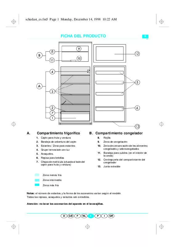 Mode d'emploi WHIRLPOOL ART 943/H/DBLU