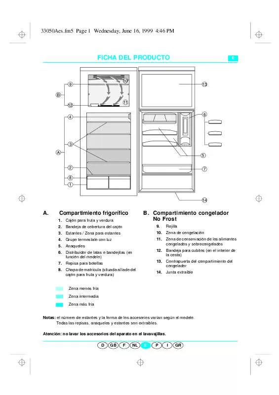 Mode d'emploi WHIRLPOOL ART 967/G/SILVER