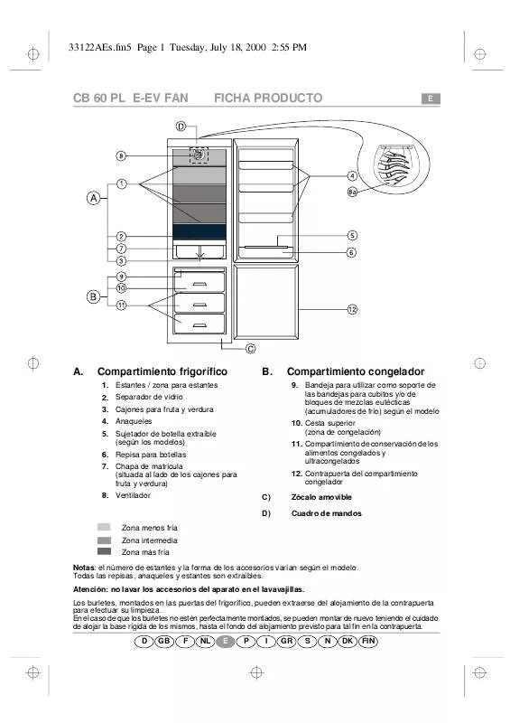 Mode d'emploi WHIRLPOOL ARZ 897/H/SILVER