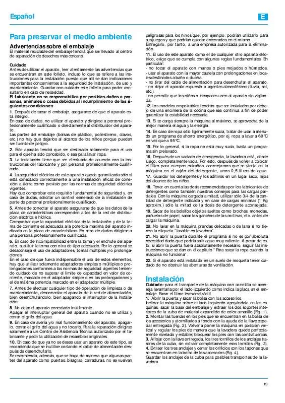 Mode d'emploi WHIRLPOOL AWG 324/1