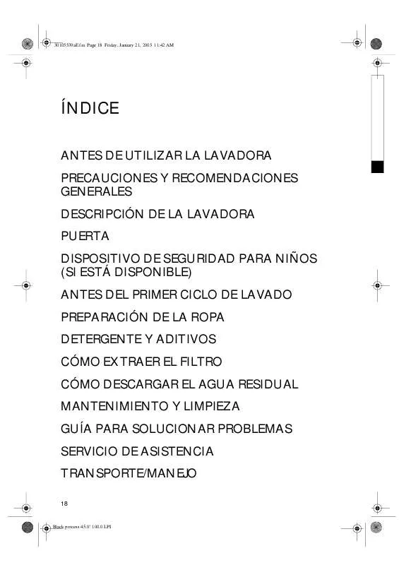 Mode d'emploi WHIRLPOOL AWO 8086/1 W