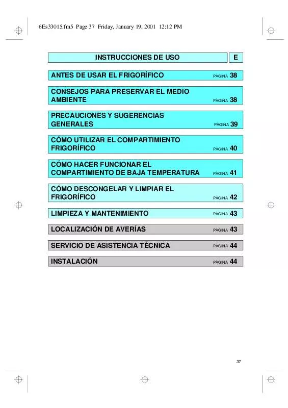 Mode d'emploi WHIRLPOOL CFS 051 S