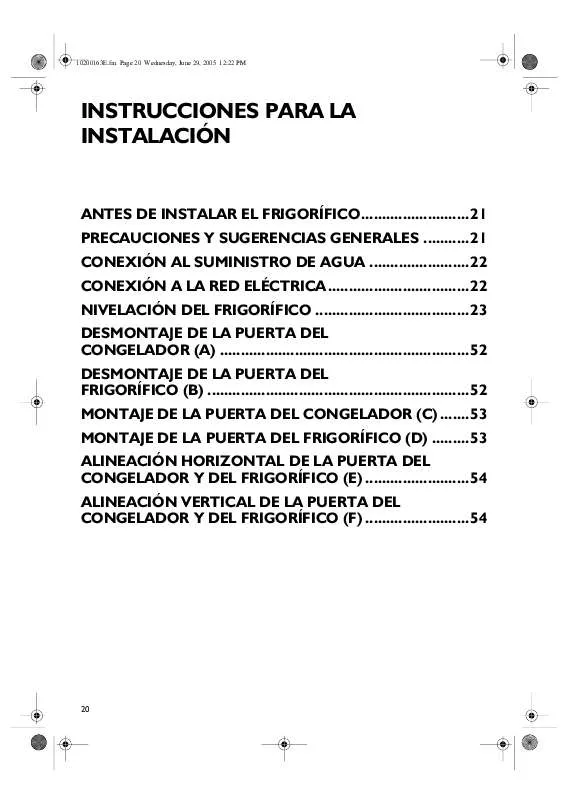 Mode d'emploi WHIRLPOOL CFS 841 S