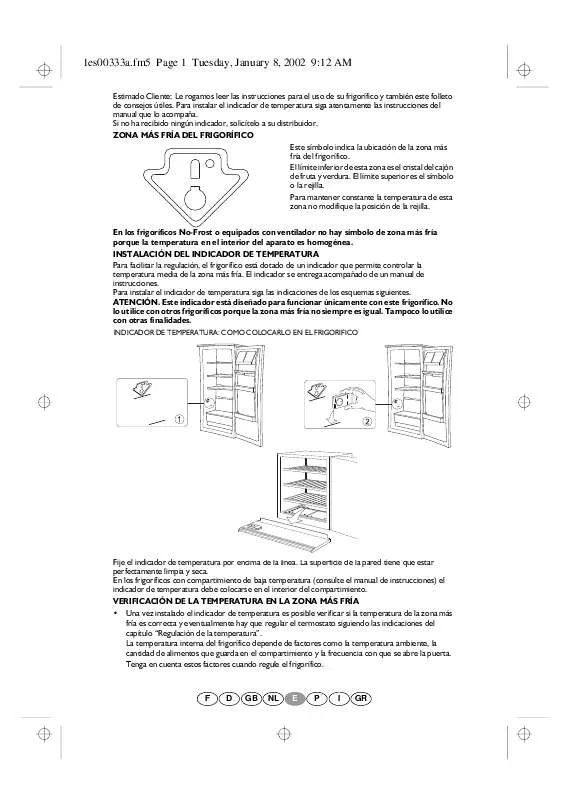 Mode d'emploi WHIRLPOOL FID-25/F